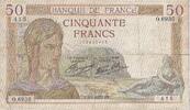France 50 Francs Cérès, O.6935, Fayette:18.03, KM:85a -