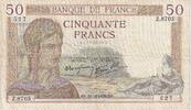 France 50 Francs Cérès, Z.8705, Fayette:18.16, KM:85b -