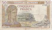 France 50 Francs 1938 Cérès, Z.7599, Fayette:18.08, KM:85b TB