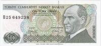 Turquie 10 Lira KM:192 -