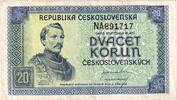 Tchécoslovaquie 20 Korun S -