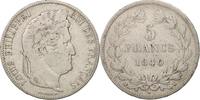 France 5 Francs Monnaie, Louis-Philippe, Bordeaux, Argent, KM:749.7 -