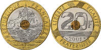 France 20 Francs Mont Saint Michel, Tri-Metallic, Gadoury:871 -