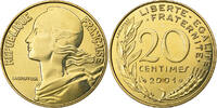 France 20 Centimes Marianne, Paris, Bronze-Aluminium, Gadoury:332 -