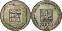 Pologne 200 Zlotych Warsaw, Argent, KM:72 -