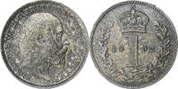 Grande-Bretagne Penny Edward VII, Argent, KM:795 -