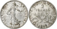 France 2 Francs Semeuse, Paris, Argent, Gadoury:532, KM:845.1 -
