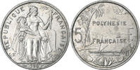 Polynésie française 5 Francs Paris, Aluminium, Lecompte:58 -