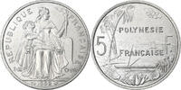 Polynésie française 5 Francs Paris, Aluminium, Lecompte:61 -