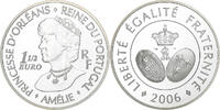 France 1-1/2 Euro Princesse Amélie Reine du Portugal, Paris, Argent -