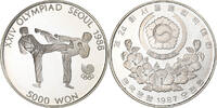 Corée du Sud 5000 Won XXIV OLYMPIAD SEOUL 1988, Seoul, Argent -
