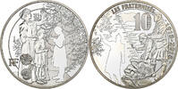 France 10 Euro Les Fraternisés, BE, Paris, Argent -