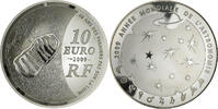 France 10 Euro 40 ans des premiers pas sur la lune, BE, Paris, Argent -