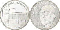 France 10 Euro Le Corbusier, BE, Paris, Argent -