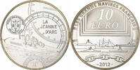 France 10 Euro La Jeanne d'Arc, Paris, Argent, KM:2078 -