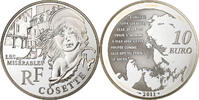 France 10 Euro Cosette, Paris, Argent, KM:1827 -