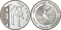 France 10 Euro Jeux D'Hiver Patinage Artistique, Paris, Argent -