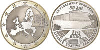 France 1-1/2 Euro Parlement européen, Paris, Argent, KM:1532 -