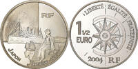 France 1-1/2 Euro Japon Extrême - Orient, Paris, Argent, KM:1378 -