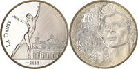 France 10 Euro Rudolf Noureev, Paris, Argent, KM:2095 -