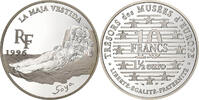 France 10 Francs-1.5 Euro La Maja Vestida, Paris, Argent, KM:1148 -