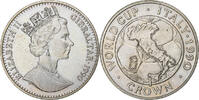 Gibraltar Crown Élisabeth II, Cupro-nickel, KM:34 -