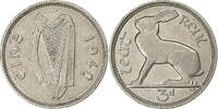 Irlande 3 Pence Nickel, KM:12 -