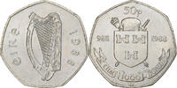 Irlande 50 Pence Cupro-nickel, KM:26 -