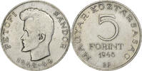 Hongrie 5 Forint Budapest, Argent, KM:537 -