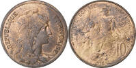France 10 Centimes Dupuis, Paris, Bronze, Gadoury:277, KM:843 -