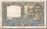 France 20 Francs Billet, 20 F 1939-1942 ''Science et Travail'' -