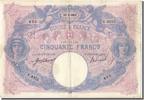 France 50 Francs Billet, 50 F 1889-1927 ''Bleu et Rose'', 1912-07-27 -