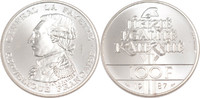 France 100 Francs Monnaie, Argent, KM:E137, Gadoury:902 -