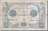 France 5 Francs Billet, 5 F 1912-1917 ''Bleu'', 1915-08-06 -