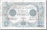 France 5 Francs Billet, 5 F 1912-1917 ''Bleu'', 1915-11-13 -