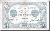 France 5 Francs Billet, 5 F 1912-1917 ''Bleu'', 1916-10-17 -