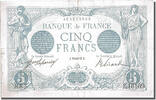 France 5 Francs Billet, 5 F 1912-1917 ''Bleu'', 1917-01-20 -