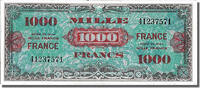 France 1000 Francs Billet, 1945 Verso France, 1945-06-04 -