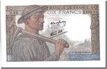 France 10 Francs Billet, 10 F 1941-1949 ''Mineur'', 1942-11-19 -