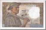 France 10 Francs Billet, 10 F 1941-1949 ''Mineur'', 1944-01-13 -