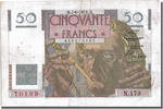 France 50 Francs Billet, 50 F 1946-1951 ''Le Verrier'', 1951-06-07 -