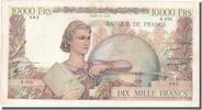 France 10,000 Francs Billet, 10 000 F 1945-1956 ''Génie Français'' -