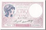 France 5 Francs Billet, 5 F 1917-1940 ''Violet'', 1933-09-14 -
