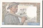 France 10 Francs Billet, 10 F 1941-1949 ''Mineur'', 1941-10-09 -