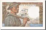 France 10 Francs Billet, 10 F 1941-1949 ''Mineur'', 1944-06-22 -