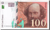 France 100 Francs Billet, 100 F 1997-1998 ''Cézanne'' -