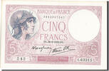 France 5 Francs Billet, 5 F 1917-1940 ''Violet'', 1939-09-28 -