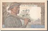 France 10 Francs Billet, 10 F 1941-1949 ''Mineur'', 1942-11-19 -