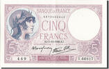 France 5 Francs Billet, 5 F 1917-1940 ''Violet'', 1940-12-05 -
