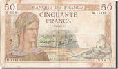 France 50 Francs Billet, 50 F 1934-1940 ''Cérès'', 1939-11-09 -